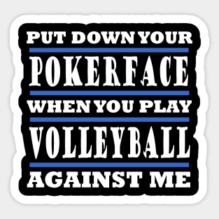 Volleyball Sports Excavators British Sprch Idea Sticker